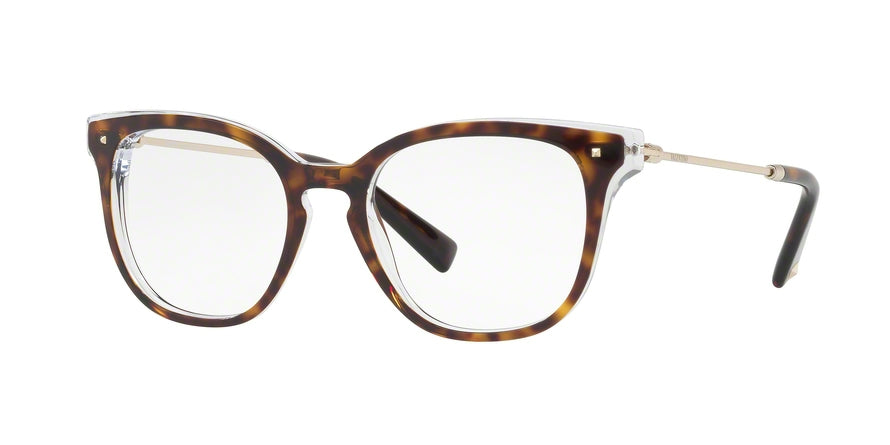 Valentino VA3006A Cat Eye Eyeglasses  5026-TOP HAVANA ON CRYSTAL 51-18-135 - Color Map havana