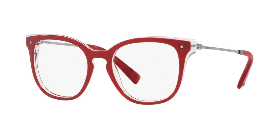 Valentino VA3006A Cat Eye Eyeglasses  5027-TOP BORDEAUX ON CRYSTAL 51-18-135 - Color Map bordeaux
