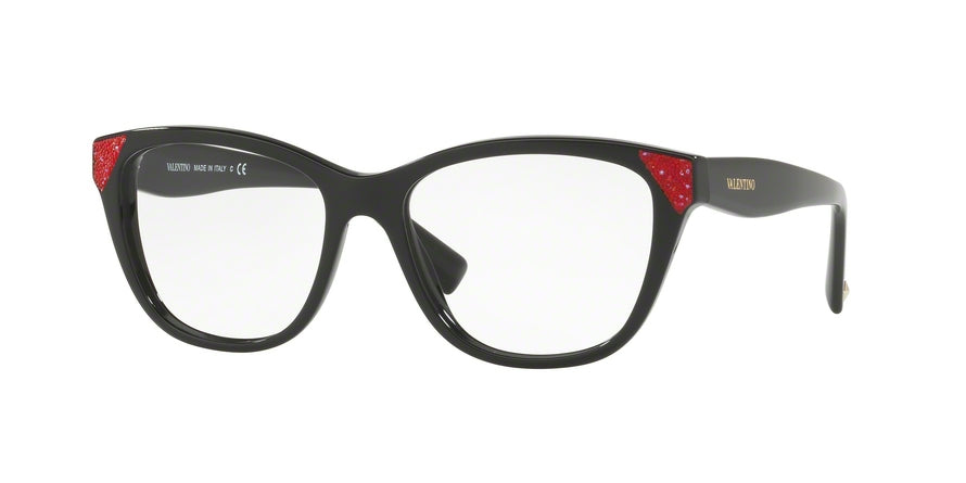 Valentino VA3008A Rectangle Eyeglasses  5012-BLACK 53-16-140 - Color Map black