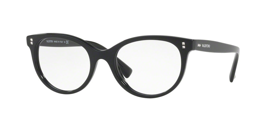 Valentino VA3009A Oval Eyeglasses  5001-BLACK 52-19-140 - Color Map black