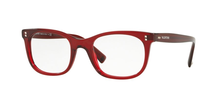 Valentino VA3010 Rectangle Eyeglasses  5115-TRANSPARENT BORDEAUX 52-20-140 - Color Map bordeaux