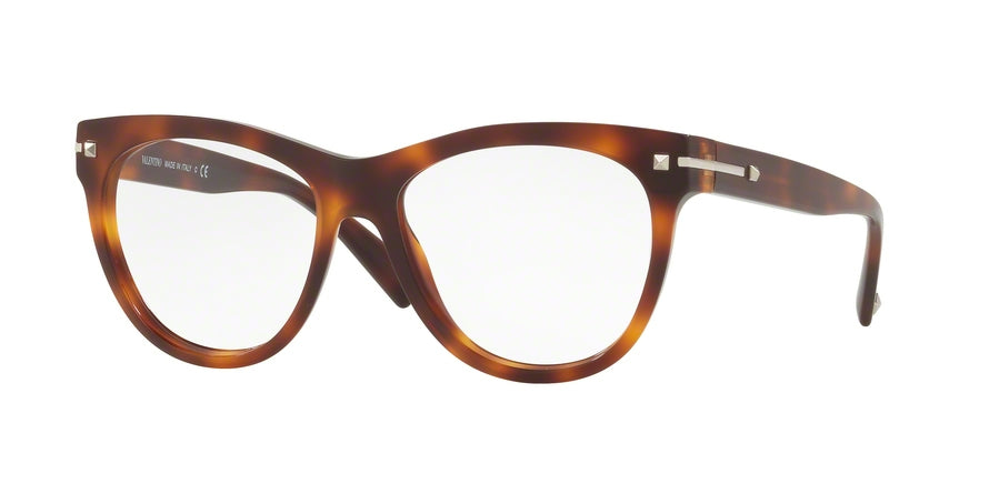 Valentino VA3011 Cat Eye Eyeglasses  5011-SHINY HAVANA 53-16-140 - Color Map havana