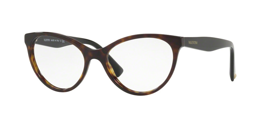 Valentino VA3013 Cat Eye Eyeglasses  5002-HAVANA 53-17-140 - Color Map havana