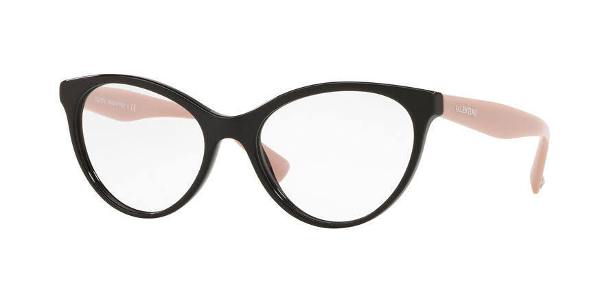 Valentino VA3013 Cat Eye Eyeglasses  5116-BLACK 53-17-140 - Color Map black