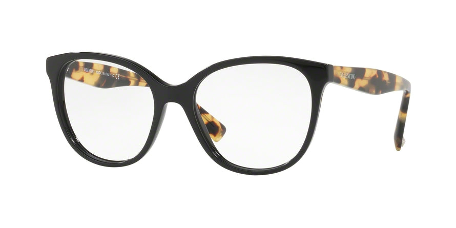 Valentino VA3014 Square Eyeglasses  5001-BLACK 53-17-140 - Color Map black