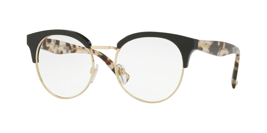 Valentino VA3015 Phantos Eyeglasses  5001-BLACK 51-18-140 - Color Map gold