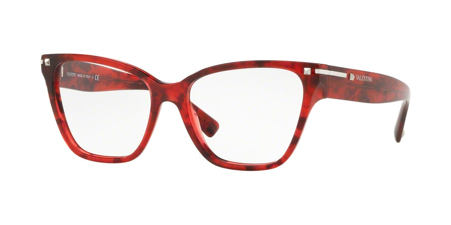 Valentino VA3017 Butterfly Eyeglasses  5020-RED HAVANA 54-17-140 - Color Map red