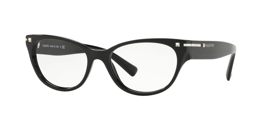 Valentino VA3020A Oval Eyeglasses  5001-BLACK 54-17-140 - Color Map black
