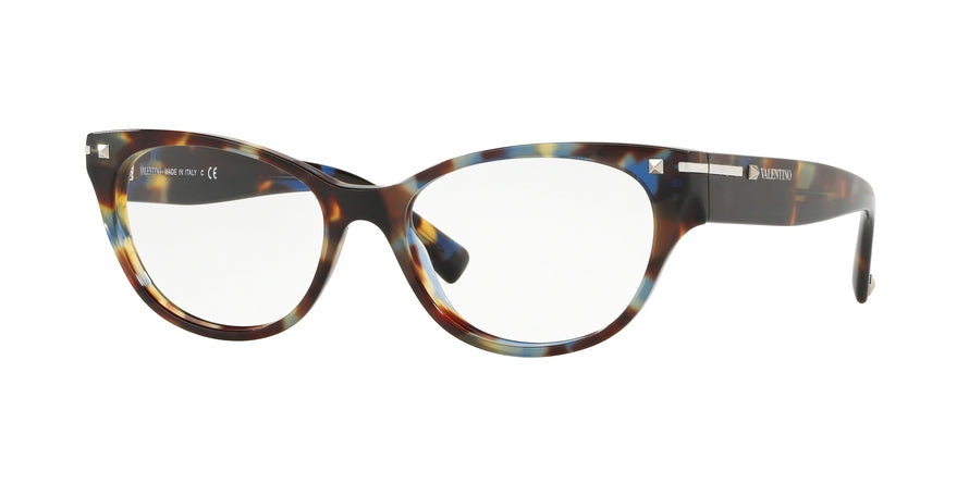 Valentino VA3020A Oval Eyeglasses  5068-HAVANA BLUE 54-17-140 - Color Map blue