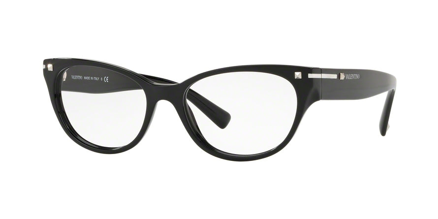 Valentino VA3020 Oval Eyeglasses  5001-BLACK 54-17-140 - Color Map black