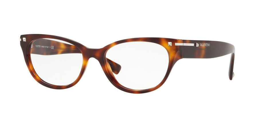 Valentino VA3020 Oval Eyeglasses  5011-LIGHT HAVANA 54-17-140 - Color Map havana