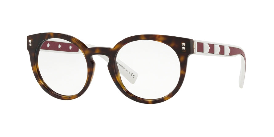 Valentino VA3024 Round Eyeglasses  5002-HAVANA 50-20-140 - Color Map havana