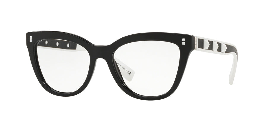Valentino VA3025 Cat Eye Eyeglasses  5001-BLACK 53-17-140 - Color Map black