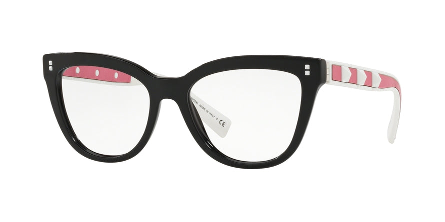Valentino VA3025 Cat Eye Eyeglasses  5080-BLACK 53-17-140 - Color Map black