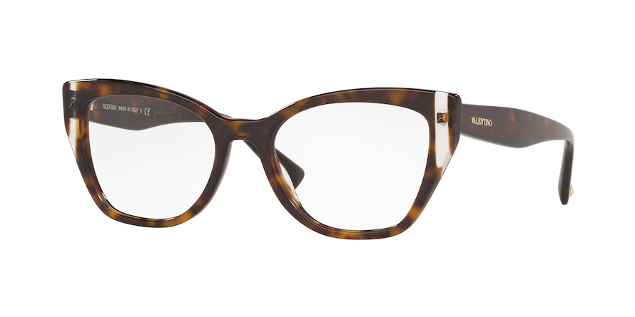 Valentino VA3029 Butterfly Eyeglasses  5002-HAVANA 53-18-140 - Color Map brown