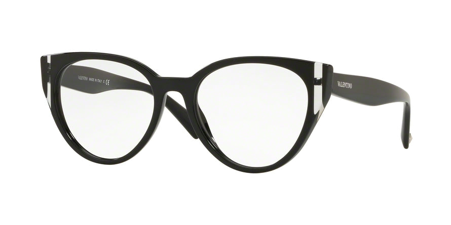 Valentino VA3030 Phantos Eyeglasses  5001-BLACK/CRYSTAL/BLACK 53-18-140 - Color Map black