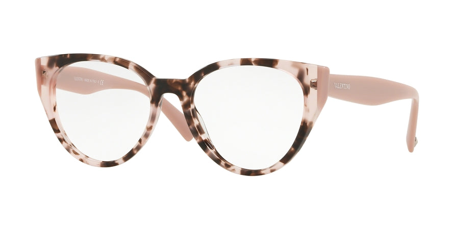Valentino VA3030 Phantos Eyeglasses  5098-HAVANA PINK/TRASP PINK/PINK 53-18-140 - Color Map pink