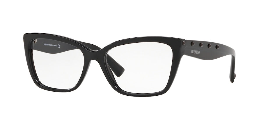 Valentino VA3032 Cat Eye Eyeglasses  5001-BLACK 55-16-140 - Color Map black