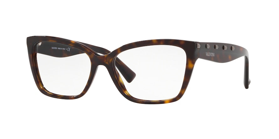 Valentino VA3032 Cat Eye Eyeglasses  5002-HAVANA 55-16-140 - Color Map brown
