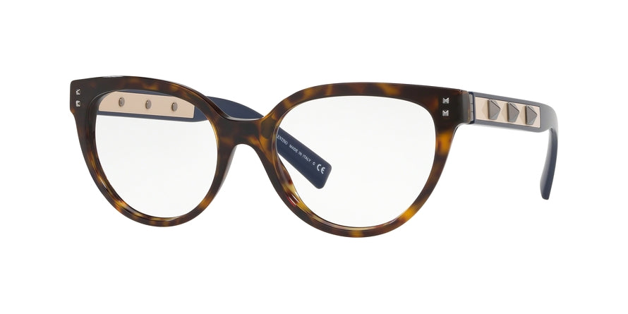 Valentino VA3034 Oval Eyeglasses  5002-HAVANA 54-18-140 - Color Map brown
