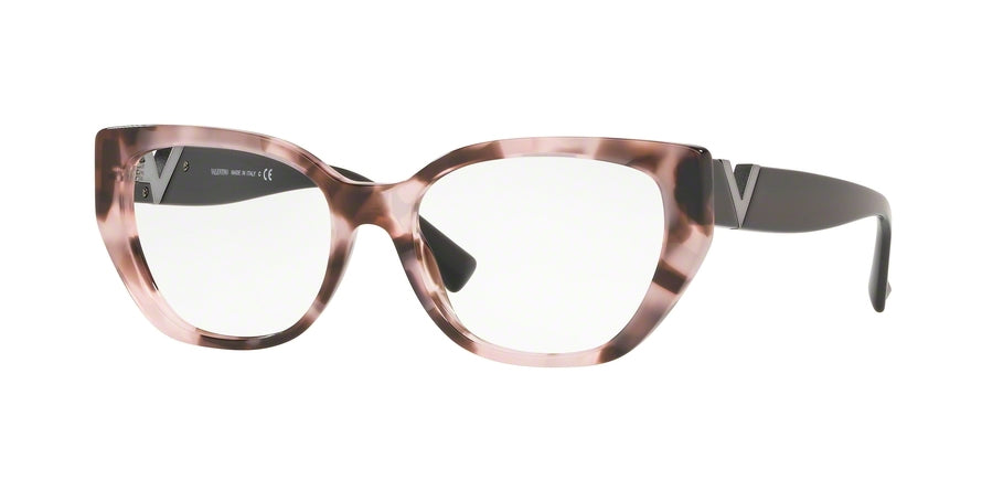 Valentino VA3037A Irregular Eyeglasses  5067-PINK HAVANA 54-17-140 - Color Map pink
