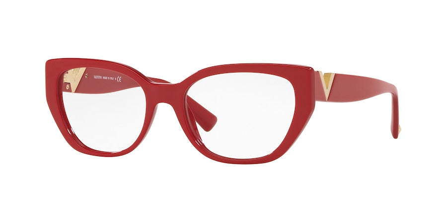 Valentino VA3037 Irregular Eyeglasses  5110-RED 54-17-140 - Color Map red