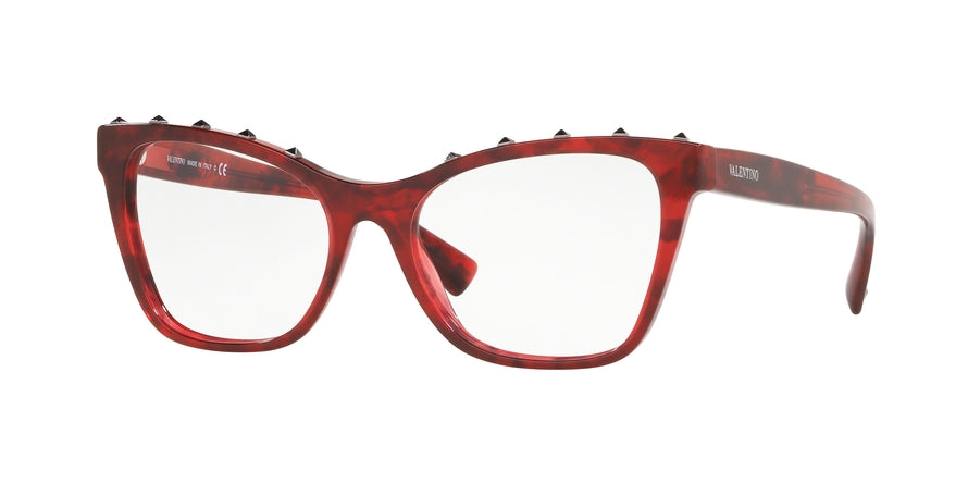 Valentino VA3039 Butterfly Eyeglasses  5020-RED HAVANA 54-17-140 - Color Map red