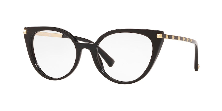 Valentino VA3040 Cat Eye Eyeglasses  5154-BLACK 53-18-140 - Color Map black