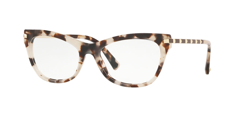Valentino VA3041A Cat Eye Eyeglasses  5097-BROWN/BEIGE HAVANA 54-17-140 - Color Map pink