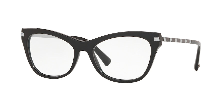 Valentino VA3041 Cat Eye Eyeglasses  5001-BLACK 54-17-140 - Color Map black