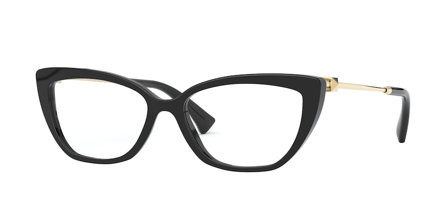 Valentino VA3045 Cat Eye Eyeglasses  5001-BLACK 54-16-140 - Color Map black