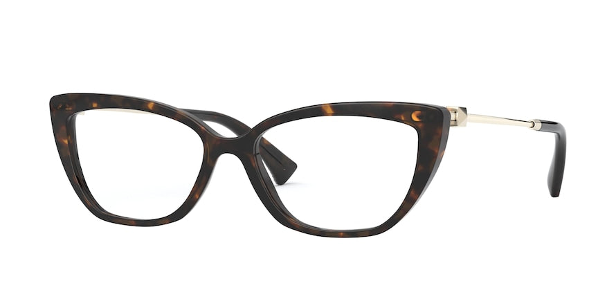 Valentino VA3045 Cat Eye Eyeglasses  5002-HAVANA 54-16-140 - Color Map brown