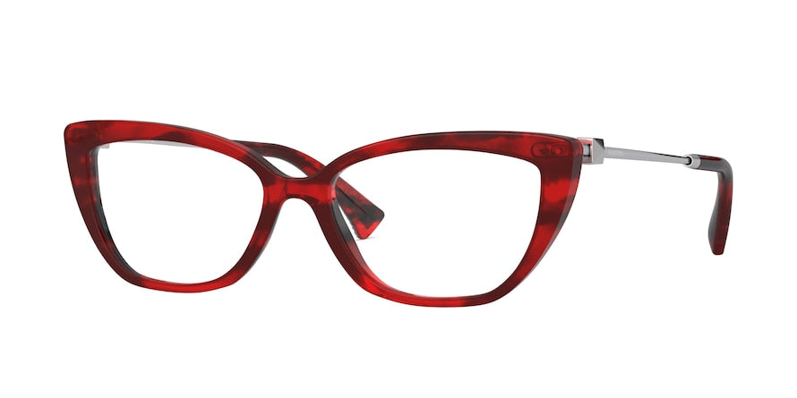 Valentino VA3045 Cat Eye Eyeglasses  5020-RED HAVANA 54-16-140 - Color Map red