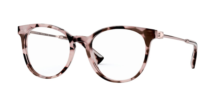 Valentino VA3046 Round Eyeglasses  5067-HAVANA PINK 52-19-140 - Color Map pink