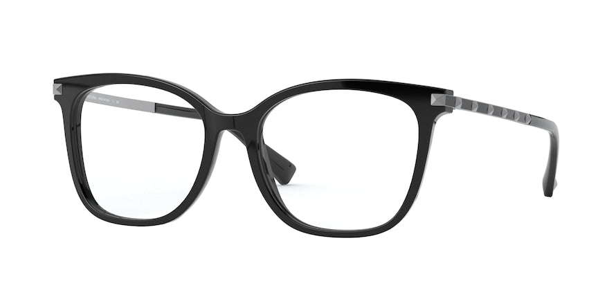 Valentino VA3048F Square Eyeglasses  5001-BLACK 53-17-140 - Color Map black