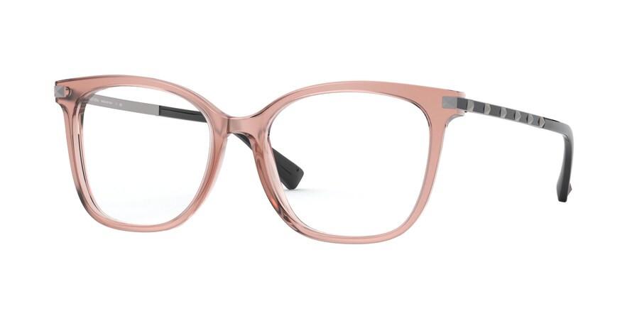 Valentino VA3048F Square Eyeglasses  5155-TRANSPARENT PINK 53-17-140 - Color Map pink