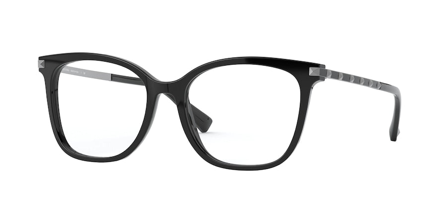 Valentino VA3048 Square Eyeglasses  5001-BLACK 53-17-140 - Color Map black