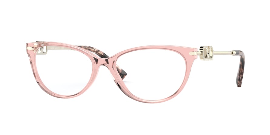 Valentino VA3051 Cat Eye Eyeglasses  5155-TRANSPARENT PINK 54-16-140 - Color Map pink
