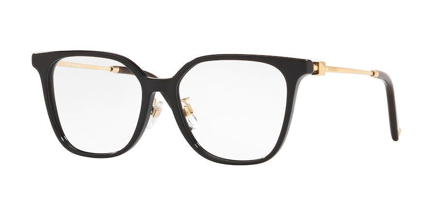 Valentino VA3055F Square Eyeglasses  5001-BLACK 54-16-140 - Color Map black