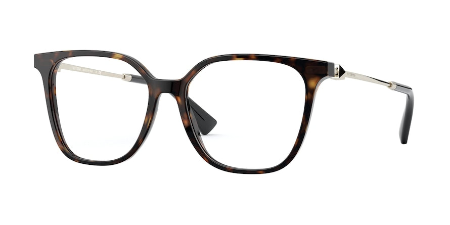 Valentino VA3055F Square Eyeglasses  5002-HAVANA 54-16-140 - Color Map brown