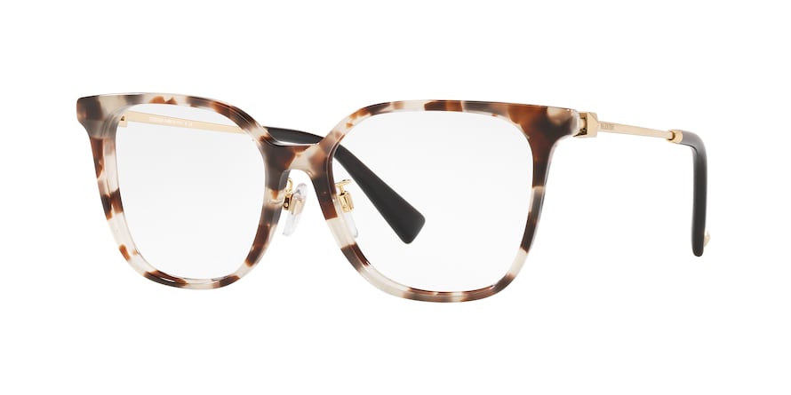 Valentino VA3055F Square Eyeglasses  5097-BROWN /BEIGE TORTOISE 54-16-140 - Color Map light brown