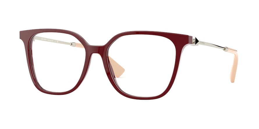 Valentino VA3055F Square Eyeglasses  5139-BORDEAUX 54-16-140 - Color Map bordeaux