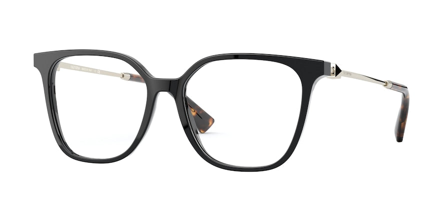 Valentino VA3055 Square Eyeglasses  5001-BLACK 54-16-140 - Color Map black