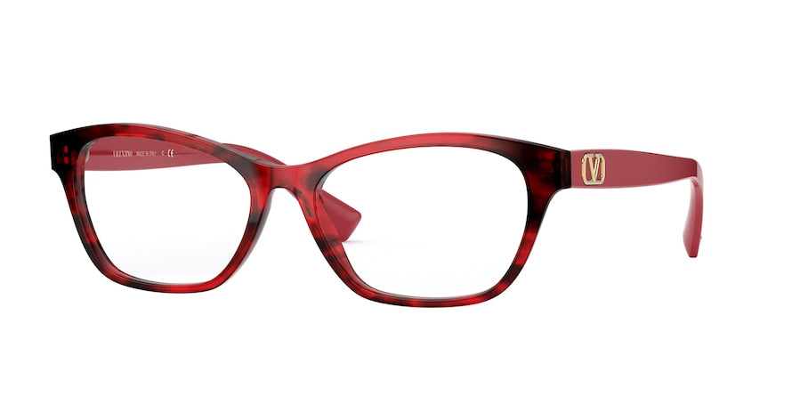 Valentino VA3056 Butterfly Eyeglasses  5020-RED HAVANA 54-16-140 - Color Map red