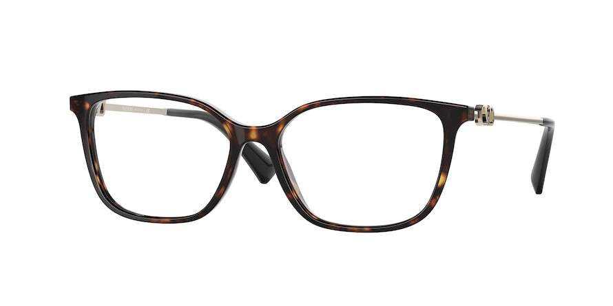 Valentino VA3058F Rectangle Eyeglasses  5002-HAVANA 54-15-140 - Color Map brown