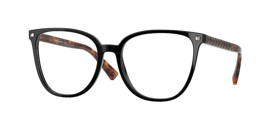 Valentino VA3059 Square Eyeglasses  5001-BLACK 54-17-140 - Color Map black
