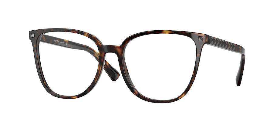 Valentino VA3059 Square Eyeglasses  5002-HAVANA 54-17-140 - Color Map brown