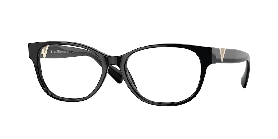 Valentino VA3063F Rectangle Eyeglasses  5001-BLACK 54-16-140 - Color Map black