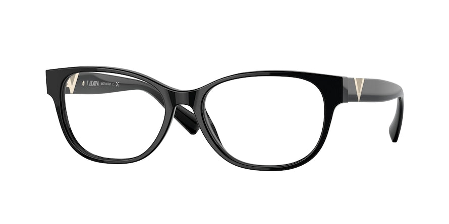 Valentino VA3063 Rectangle Eyeglasses  5001-BLACK 54-16-140 - Color Map black