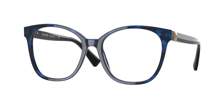 Valentino VA3064 Square Eyeglasses  5031-BLUE HAVANA 54-17-140 - Color Map blue